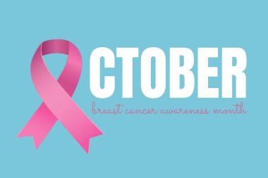 Ekim metin pembe kurdele ile 