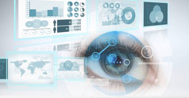 teknoloji arabirimi panelleri ile göz