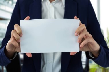 iş kadını holding boş kartı 