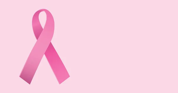 Pink ribbon and breast cancer awareness concept — Stock Photo, Image