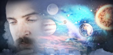 Hipster aşağı bakıyor