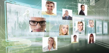 iş grafikleri ve insanlar