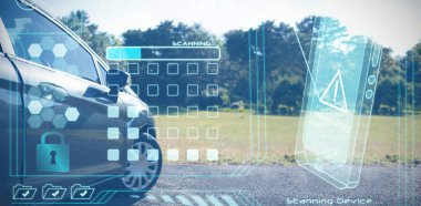 araba parkında Park