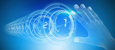 insan eli 3D kompozit görüntü