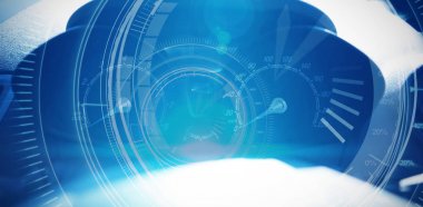 Araba hız göstergesi Close-Up 