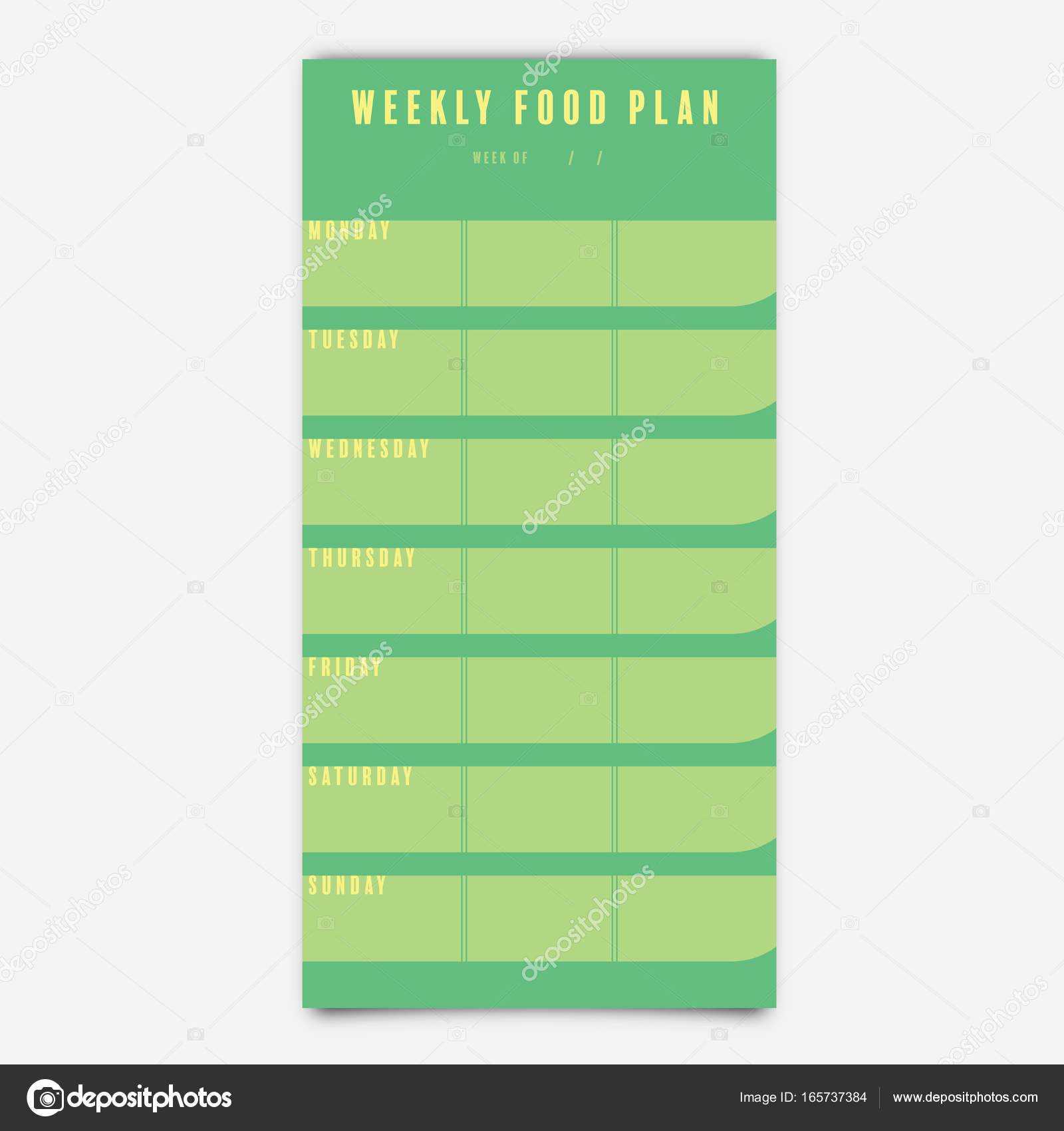 Food Planner Template from st3.depositphotos.com