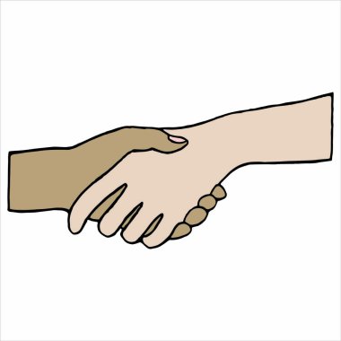 İş adamları el sıkışıyor 