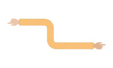 Sol ve sağ işaret eden el vektör görüntü