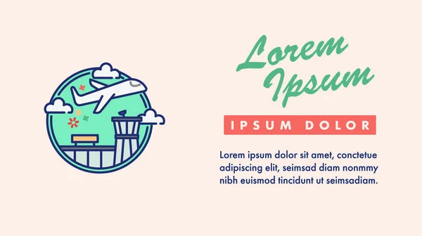 Kaart met tekst lorem ipsum dolor — Stockvector