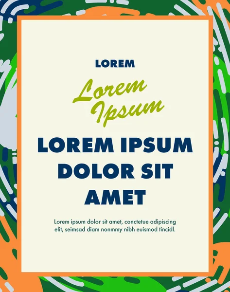Imagen vectorial de la tarjeta con texto lorem ipsum dolor — Vector de stock