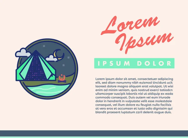 Imagen vectorial de la tarjeta con texto lorem ipsum — Vector de stock