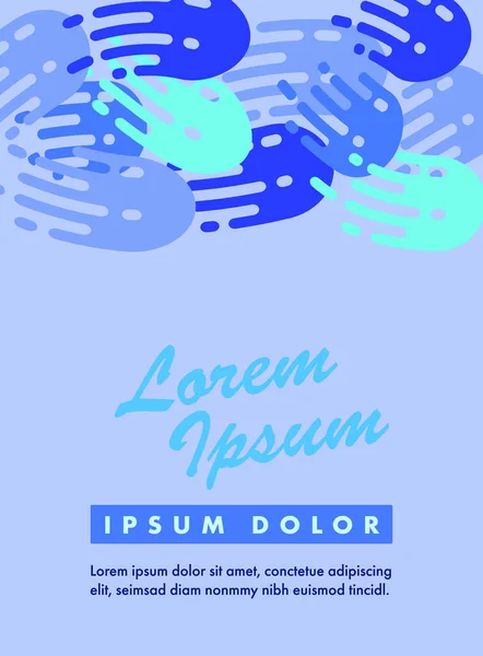 Imagen vectorial de la tarjeta con texto lorem ipsum dolor — Vector de stock