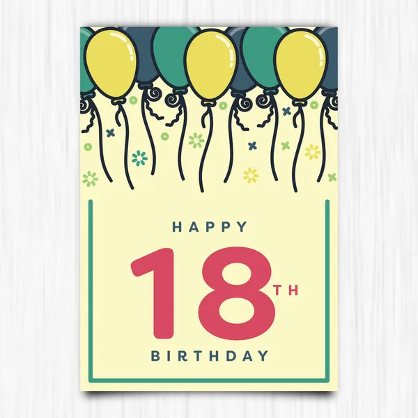 День народження листівки — стоковий вектор