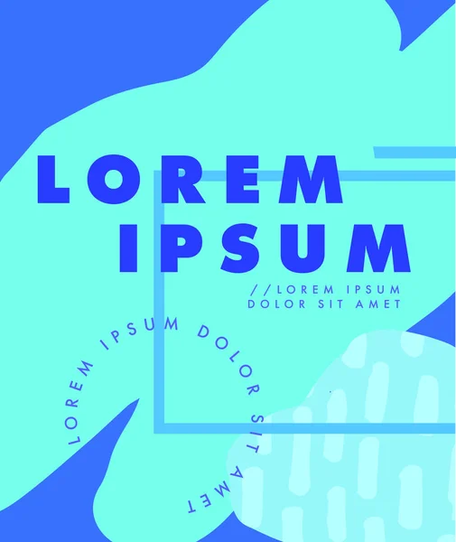 Kaart met tekst lorem ipsum — Stockvector
