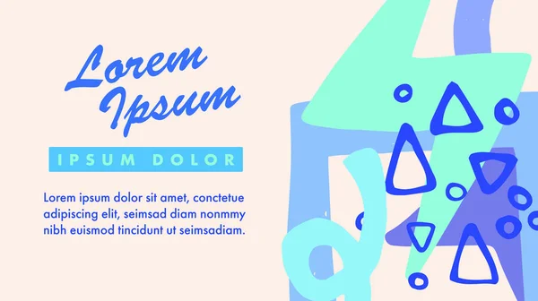 Κάρτα με κειμένου lorem ipsum dolor — Διανυσματικό Αρχείο