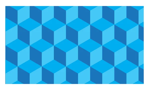 Cubo geométrico sem costura azul —  Vetores de Stock