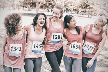 Maraton katılan kadınlar