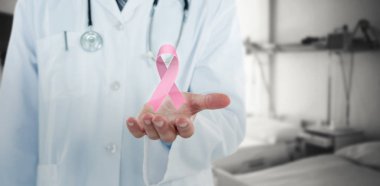 midsection bir doktor el hareketi