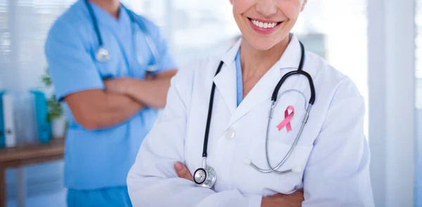 Retrato de doctores sonrientes — Foto de Stock