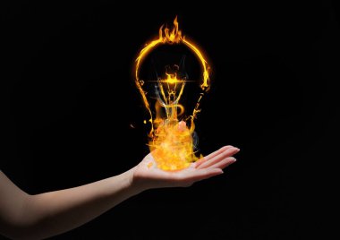 ışık ile el ateş simgeler