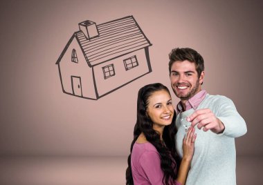 Çift Holding anahtar ev ile 