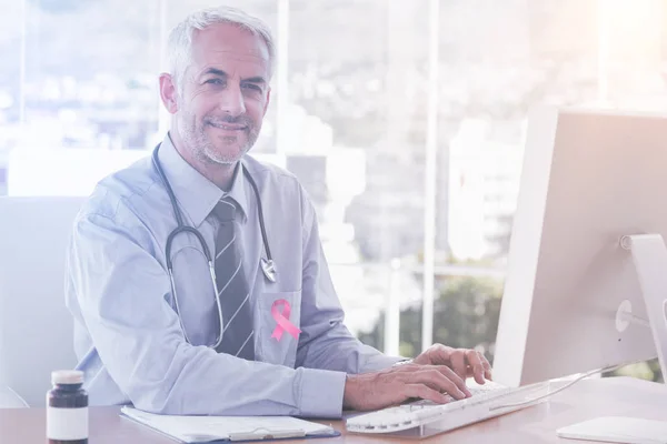 Cinta de conocimiento del cáncer de mama — Foto de Stock