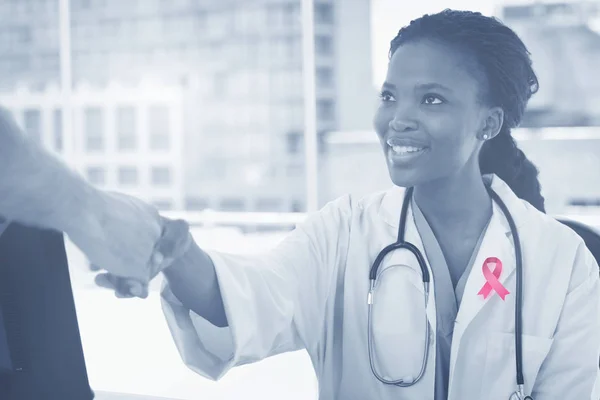 Breast cancer awareness ribbon — Stock Photo, Image