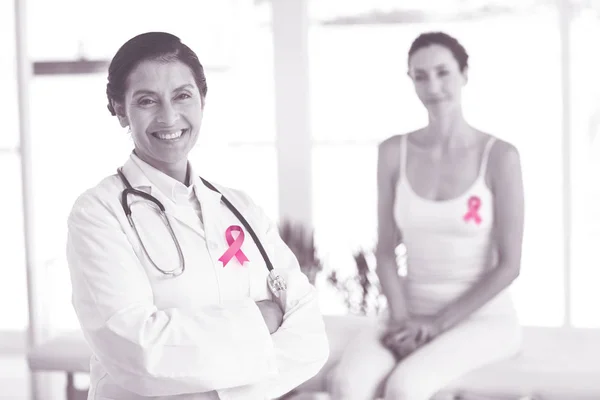 Breast cancer awareness ribbon — Stock Photo, Image