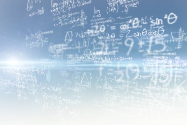 Matematik mavi gökyüzü karşı