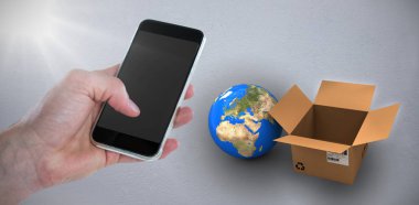  El ele tutuşan telefon