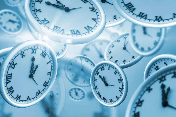  Beyaz arka plan karşı saatler