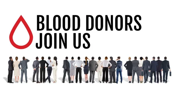 经营人和血液捐赠理念 — 图库照片