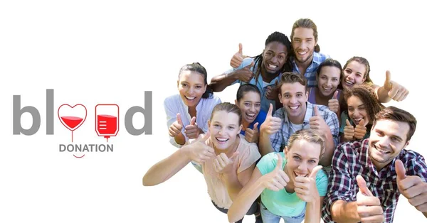 People and blood donation concept — Stock Photo, Image