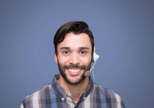 Customer care service man — Stockfoto