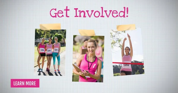 Photo Collage for marathon run — Stock Photo, Image