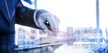  işadamı tablet kullanma 