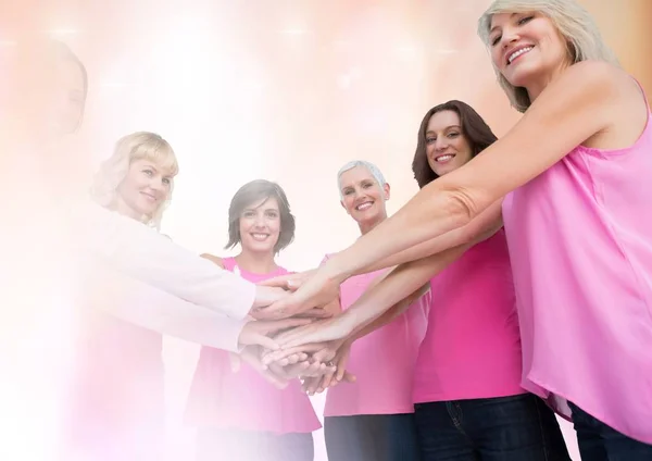 Mujeres con cáncer de mama — Foto de Stock