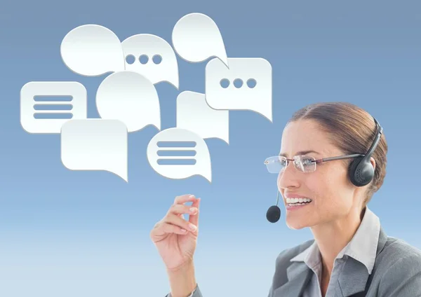 Customer care service woman — Stock Photo, Image