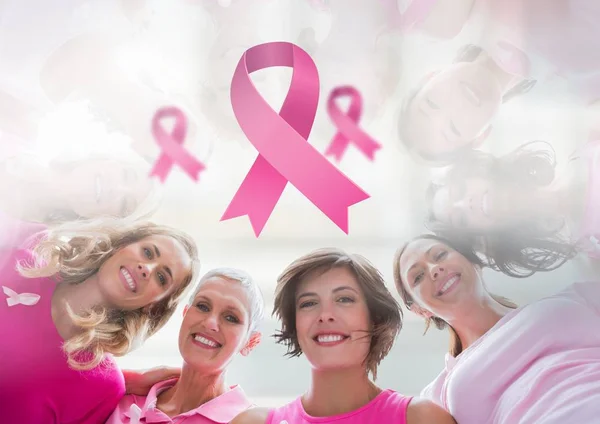 Breast cancer awareness women — Stock Photo, Image