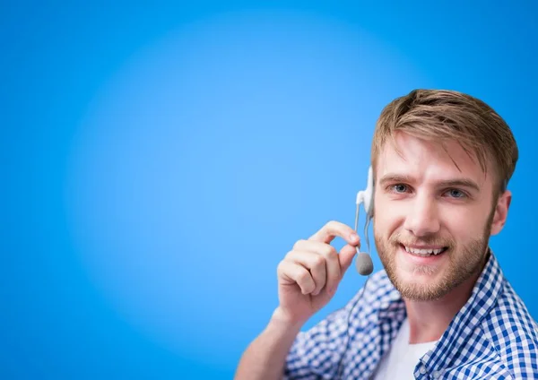 Atención al cliente hombre —  Fotos de Stock