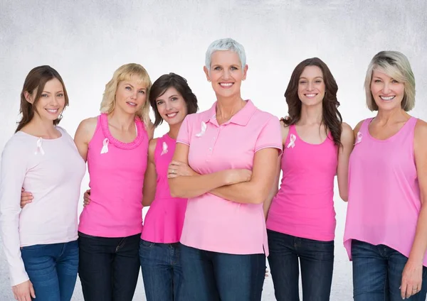 Ροζ μαστού Καρκίνος ευαισθητοποίηση γυναικών — Φωτογραφία Αρχείου