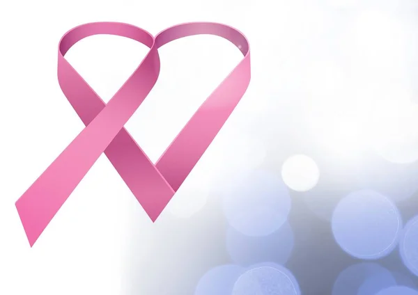 认识乳腺癌粉红丝带 — 图库照片