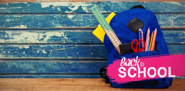 Zurück zu Schule und Tasche — Stockfoto