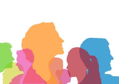 insanlar renk siluet