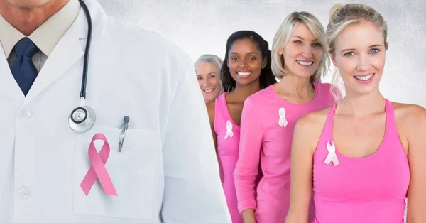Borst kanker arts en vrouwen — Stockfoto