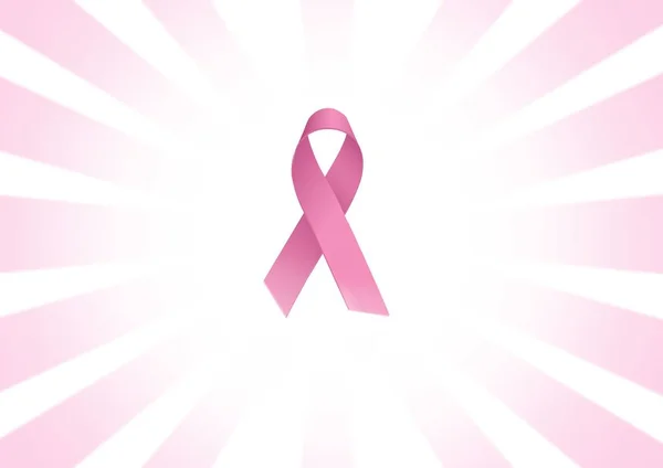 Pink ribbon for breast cancer awareness — Stock Photo, Image