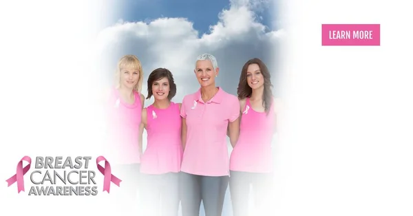 Γυναίκες συνειδητοποίηση καρκίνου του μαστού — Φωτογραφία Αρχείου