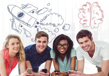 çizilmiş roket grubu