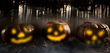 Jack o fener masada yaprakları ile