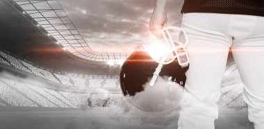 Futbol Stadyumu ve oyuncu 